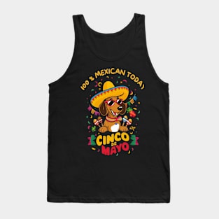 Dachshund Dog Cinco de Mayo Tank Top